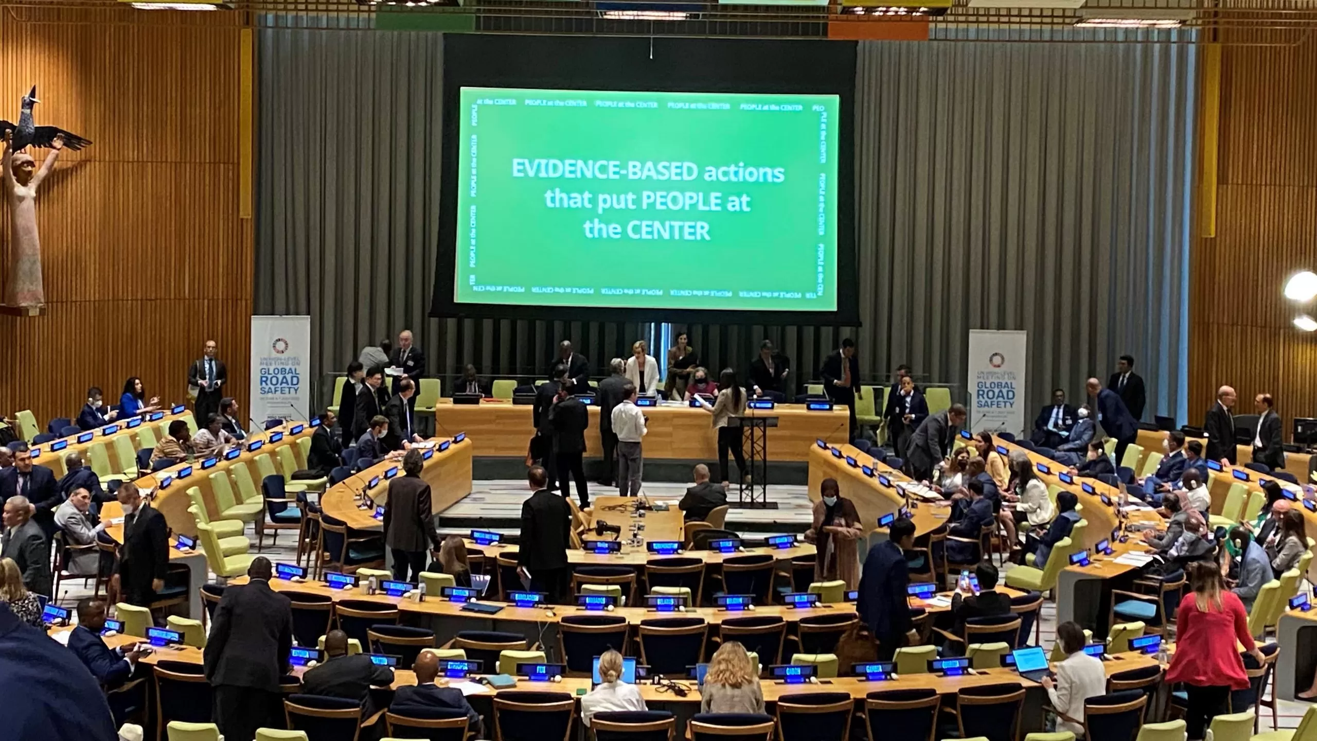 UN General Assembly holds high-level meeting on global road safety