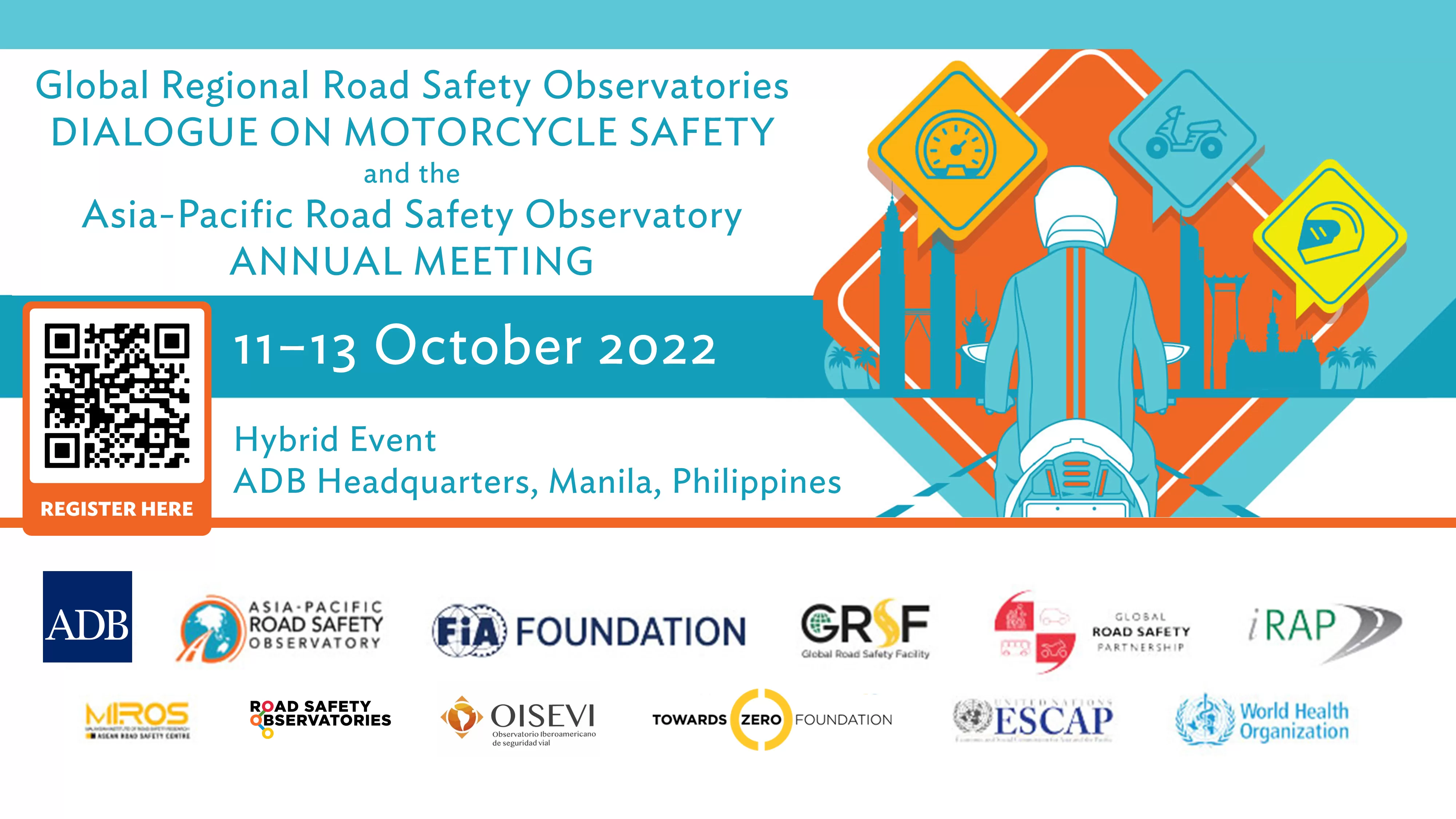 Register for the GRRSO Dialogue on Powered Two-Wheeler Safety and APRSO Annual Meeting
