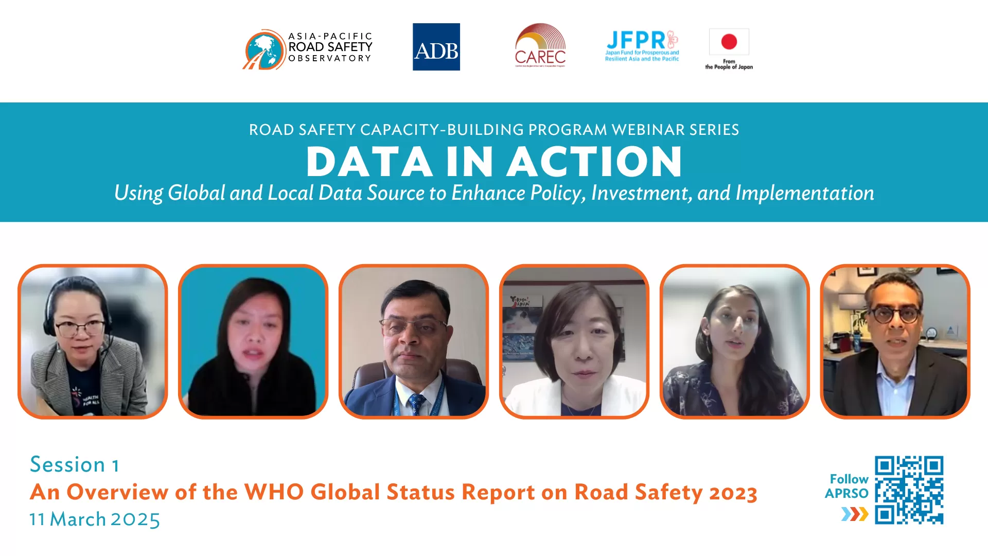 Road Safety Capacity Building Program webinar series launches