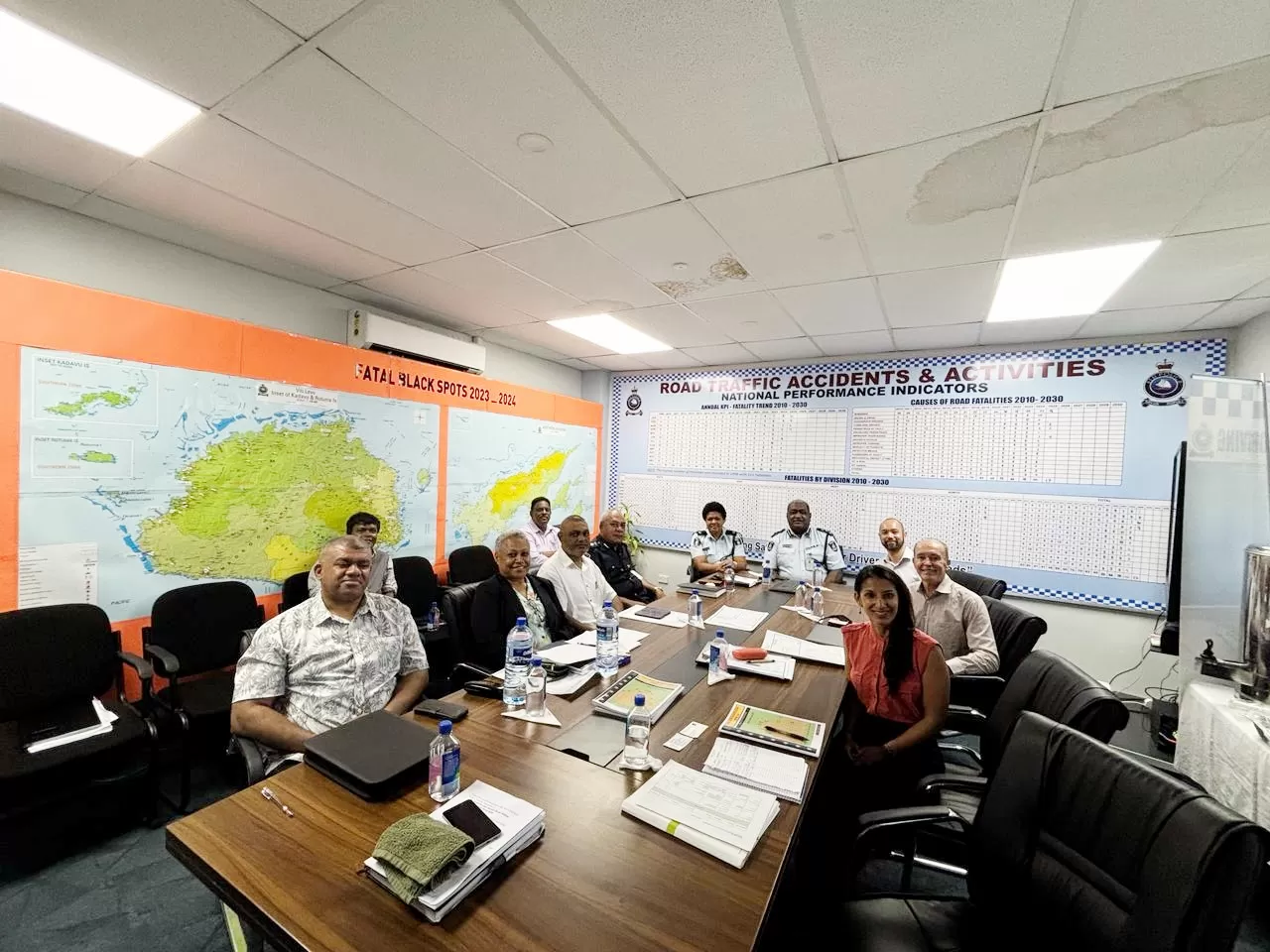 Meeting with the Fiji Police and Land Transport Authority